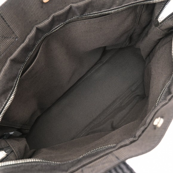 HERMES Canvas Tote Bag Air Line MM Grey Unisex - Picture 12 of 13